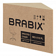 Кресло стул BRABIX "Eames MG-310 PL", пластик белый, экокожа белая, 532926 - 9