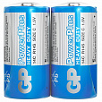 Батарейки КОМПЛЕКТ 2 шт., GP PowerPlus C (14C), солевые, в пленке, 14CEBRA-2S2 - 1