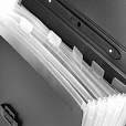 Папка-портфель пластиковая BRAUBERG "Energy" А4 (330х256х32 мм), 7 отделений, черная, 221204 - 5