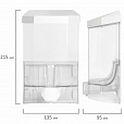 Дозатор для жидкого мыла LAIMA PROFESSIONAL ORIGINAL, НАЛИВНОЙ, 1 л, прозрачный, пластик, 605773 - 7