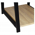 Стол на металлокаркасе BRABIX "LOFT CD-006",1200х500х730 мм,, 2 полки, цвет дуб натуральный, 641226 - 10