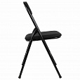 Стул складной BRABIX "Golf CF-007", чёрный каркас, чёрная ткань, 532892 - 6