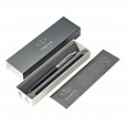 Ручка шариковая PARKER "Jotter XL", УТОЛЩЕННЫЙ корпус, черный матовый лак, детали из нержавеющей стали, синяя, 2068358 - 2