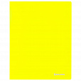 Папка на 2 кольцах BRAUBERG "Neon", 25 мм, внутренний карман, неоновая, желтая, до 170 листов, 0,7 мм, 227457 - 2