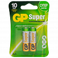 Батарейки КОМПЛЕКТ 2 шт., GP Super, AA (LR6, 15А), алкалиновые, пальчиковые, блистер, 15A-2CR2 - 11
