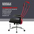 Кресло офисное BRABIX PREMIUM "Ultimate EX-801" хром, плотная двойная сетка Х2, черное/красное, 532921 - 20