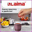 Чашка одноразовая для чая и кофе 200 мл, КОМПЛЕКТ 50 шт., пластик, бело-коричневые, ПП, LAIMA, 600940 - 7