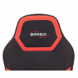 Кресло компьютерное BRABIX "Alpha GM-018", ткань/экокожа, черное/красное, 532637, GM-018_532637 - 5