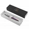 Ручка шариковая PARKER "Jotter Core Victoria Violet CT", корпус фиолетовый, детали хром, синяя, 1953190 - 1