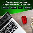 Мышь беспроводная SONNEN V-111, USB, 800/1200/1600 dpi, 4 кнопки, оптическая, красная, 513520 - 19
