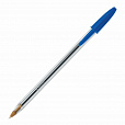 Ручка шариковая BIC "Cristal", СИНЯЯ, корпус прозрачный, узел 1 мм, линия письма 0,32 мм, 847898, 847898/528921 - 2