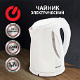 Чайник SONNEN KT-1758, 1,7 л, 2200 Вт, закрытый нагревательный элемент, пластик, белый, 453415 - 8