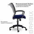 Кресло BRABIX "Wings MG-309", пластик черный, сетка, черное/синее, 532013 - 11