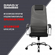 Кресло офисное BRABIX PREMIUM "Ultimate EX-800" хром, плотная двойная сетка Х2, черное/серое, 532912 - 22