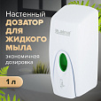 Дозатор для жидкого мыла LAIMA PROFESSIONAL ORIGINAL, НАЛИВНОЙ, 1 л, белый, ABS-пластик, 605782 - 10