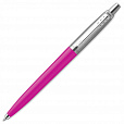 Ручка шариковая PARKER "Jotter Orig Magenta", корпус розовый, нержавеющая сталь, блистер, синяя, 2075996 - 8