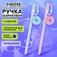 Ручка с подвеской шариковая FUNSTER "DONUT", СИНЯЯ, ассорти, пишущий узел 0,7 мм, линия письма 0,35 мм, 144373 - 4