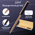 Ручка подарочная шариковая GALANT "ASTRON", корпус черный с золотом, детали золотистые, узел 0,7 мм, синяя, 143525 - 13