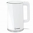 Чайник электрический с двойными стенками SONNEN KT-8718W, 1,7 л, 2200 Вт, белый, 454685 - 1