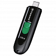 Флеш-диск 128 GB TRANSCEND JetFlash 790C, разъем USB Type-С, черный/зеленый, TS128GJF790C - 4