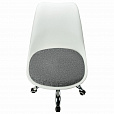 Кресло стул BRABIX "Eames MG-310 CH", хром, пластик белый, ткань серая, 532924 - 7