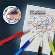 Ручки шариковые автоматические с грипом "НАБОР MULTICOLOR" BRAUBERG "SUPER", 10 шт. (6 синих, 2 черных, 1 красная, 1 зеленая), 143381 - 13