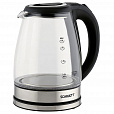 Чайник SCARLETT SC-EK27G88, 1,8 л, 1800 Вт, закрытый нагревательный элемент, стекло, черный - 3