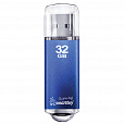 Флеш-диск 32 GB, SMARTBUY V-Cut, USB 2.0, металлический корпус, синий, SB32GBVC-B - 1