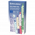 Ручка шариковая автоматическая С УДЛИНЕННЫМ ГРИПОМ BRAUBERG "MAXI LONG RT", СИНЯЯ, игольчатый узел 0,5 мм, линия письма 0,35 мм, 144457 - 2