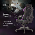 Кресло компьютерное BRABIX "Striker GM-121", синхромеханизм, 2 подушки, экокожа/велюр, черное, 532962 - 17