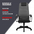 Кресло BRABIX PREMIUM "Ultimate EX-800" пластик, плотная двойная сетка Х2, черное/серое, 532915 - 20