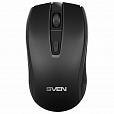 Мышь беспроводная SVEN RX-220W, 3 кнопки + 1 колесо-кнопка, оптическая, чёрная, SV-016227 - 1