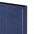 Ежедневник датированный 2027 А5 148х218 мм, GALANT "Magnetic", под кожу, клапан, синий, 118073 - 4