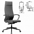Кресло МЕТТА "ErgoLife" 10 B1-162K, пластик, синхромеханизм, ткань, темно-серое - 3