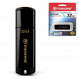 Флеш-диск 32 GB, TRANSCEND Jet Flash 350, USB 2.0, черный, TS32GJF350 - 1