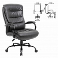 Кресло офисное BRABIX PREMIUM "Heavy Duty HD-004", НАГРУЗКА до 200 кг, экокожа, черное, 531942 - 2
