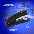 Степлер №24/6, 26/6 BRAUBERG "Standard+", до 30 листов, черный, 228608 - 10