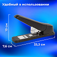 Степлер МОЩНЫЙ №24/6-23/13 BRAUBERG "Heavy duty MX", до 80 листов, черный, 222563 - 14