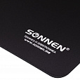 Коврик для мыши SONNEN "BLACK", резина + ткань, 220х180х3 мм, 513309 - 3
