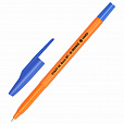 Ручка шариковая STAFF "Basic BP-66 ORANGE", СИНЯЯ, корпус оранжевый, узел 1 мм, линия письма 0,5 мм, 144453 - 1