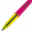 Ручка шариковая BRAUBERG "Color", СИНЯЯ, корпус ассорти, узел 1 мм, линия письма 0,5 мм, 141507 - 7