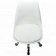 Кресло стул BRABIX "Eames MG-310 CH", хром, пластик белый, экокожа белая, 532923 - 7