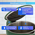 Чайник с терморегулятором и дисплеем, ДВОЙНЫЕ СТЕНКИ, SONNEN KT-8723EG, 1,7 л, 2200 Вт, изумрудный, 454689 - 11