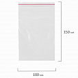 Пакеты с замком ZIP LOCK "зиплок", комплект 100 шт., 100х150 мм, ПВД, толщина 35 микрон, BRAUBERG, 606211 - 7
