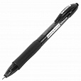 Ручка шариковая автоматическая с грипом BRAUBERG OFFICE STYLE, ЧЕРНАЯ, узел 0,7 мм, линия 0,35 мм, тонированный корпус, 144212 - 5