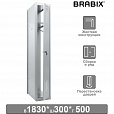Шкаф (секция без стенки) металлический для одежды BRABIX "LK 01-30", УСИЛЕННЫЙ, 1830х300х500 мм, 291128, S230BR402102 - 1