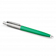 Ручка шариковая PARKER "Jotter Orig Green", корпус зеленый, нержавеющая сталь, блистер, синяя, 2076058 - 3