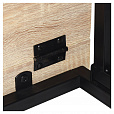 Стол на металлокаркасе BRABIX "LOFT CD-001", 800х440х740 мм, складной, цвет дуб натуральный, 641211 - 11