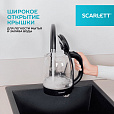 Чайник SCARLETT SC-EK27G11, 1,7 л, 2200 Вт, закрытый нагревательный элемент, стекло, черный - 12