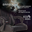 Кресло компьютерное BRABIX "Striker GM-121", синхромеханизм, 2 подушки, экокожа/велюр, черное, 532962 - 18